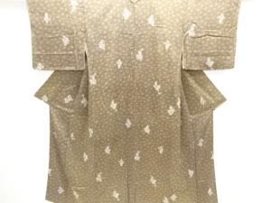 アンティーク　錦紗抽象模様着物
